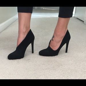 Vince Camuto black suede